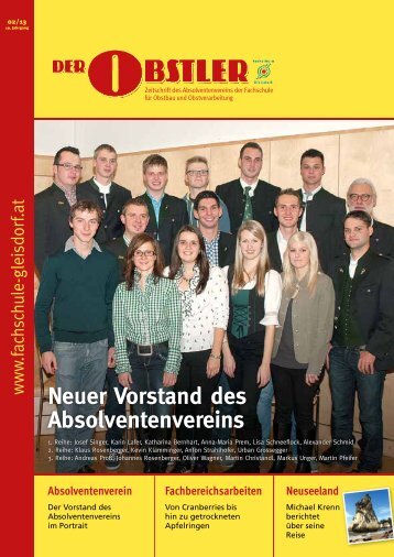 Neuer Vorstand des Absolventenvereins - Fachschule Gleisdorf