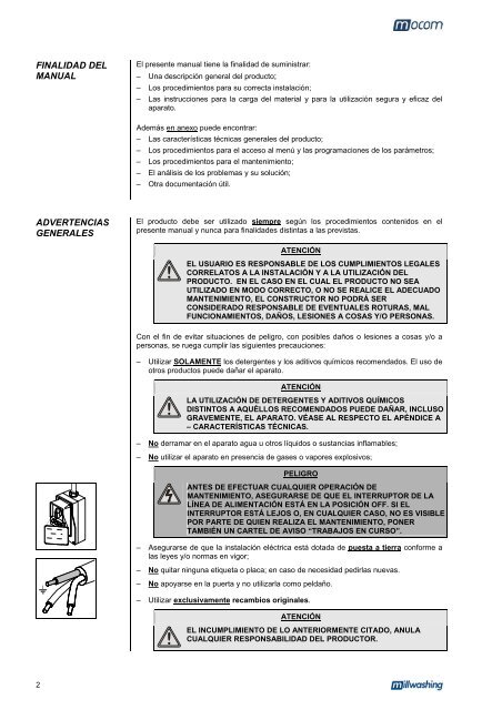 Manuale Operatore Operator's Manual Manuel d'utilisation ...