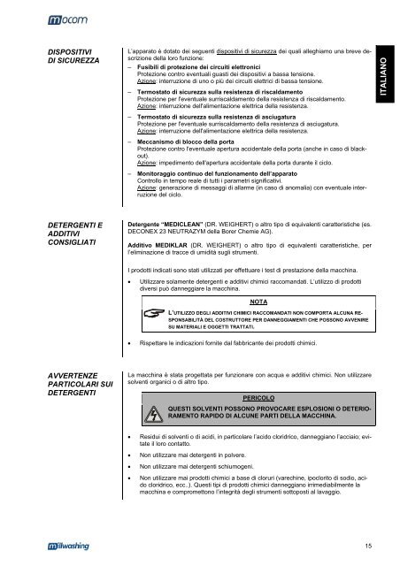 Manuale Operatore Operator's Manual Manuel d'utilisation ...