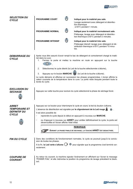 Manuale Operatore Operator's Manual Manuel d'utilisation ...