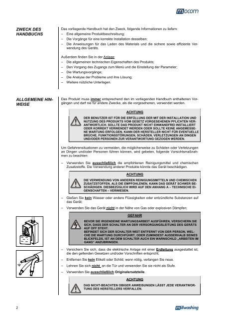 Manuale Operatore Operator's Manual Manuel d'utilisation ...