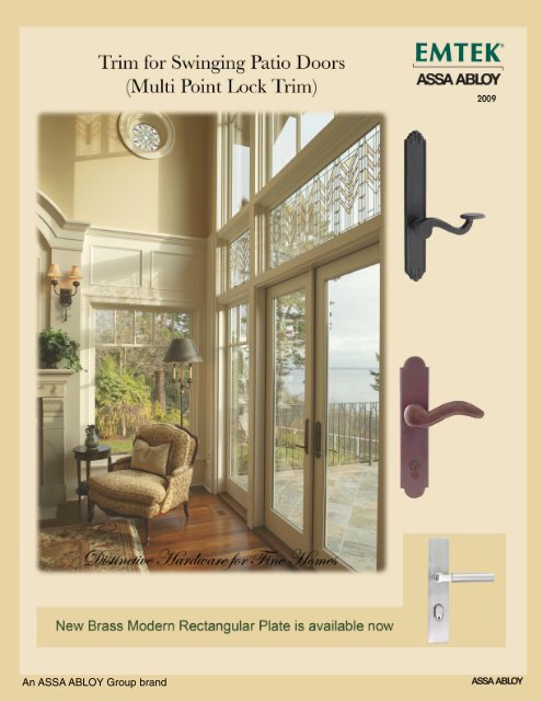 Brass Trim And Cylinders For Multi Point Locks Emtek