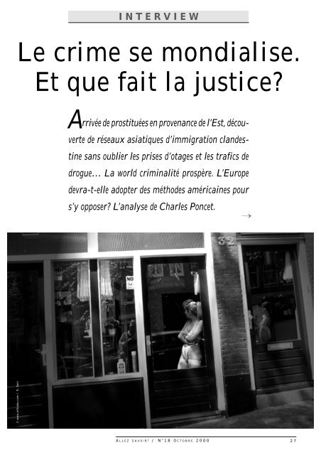 Le crime se mondialise. Et que fait la justice? - UniversitÃ© de ...