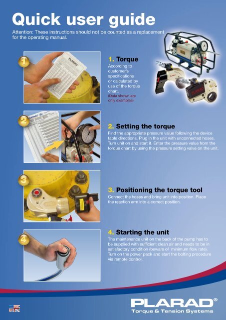 Plarad Torque Charts