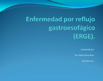 Esofagitis por Reflujo - Asociación de Gastroenterología y ...