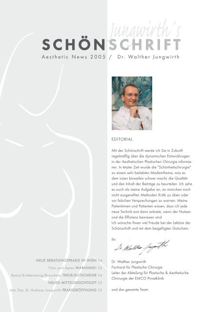 Download als PDF - Plastische Chirurgie Dr. Walther Jungwirth