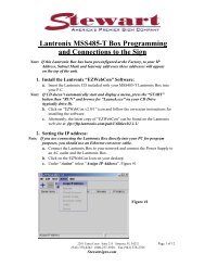 Lantronix MSS485-T Box Programming - J.M. Stewart Signs