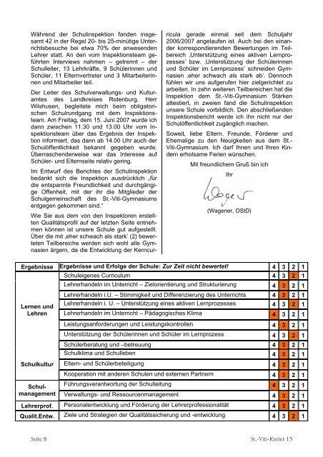 Kurier Nr. 15 - St.-Viti-Gymnasium Zeven