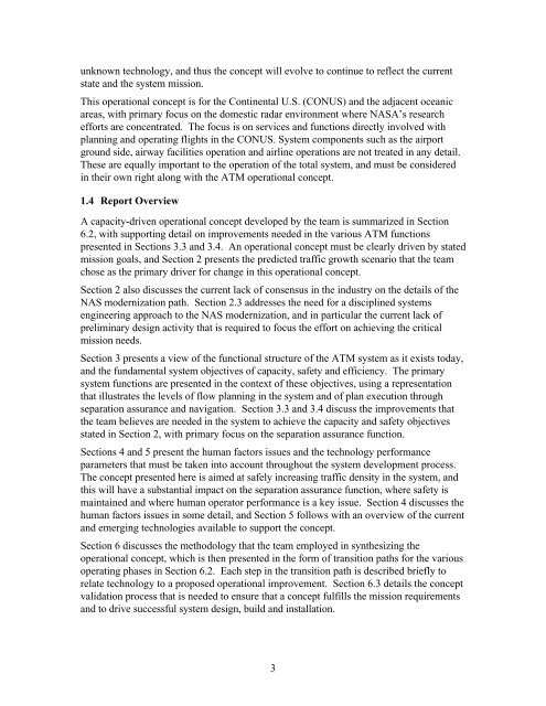 Air Traffic Management Concept Baseline Definition - The Boeing ...