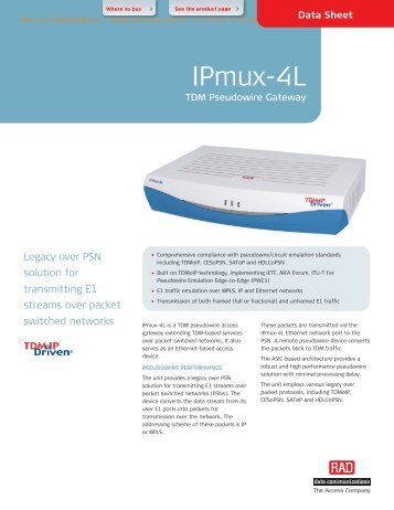 IPmux-4L - CB Networks