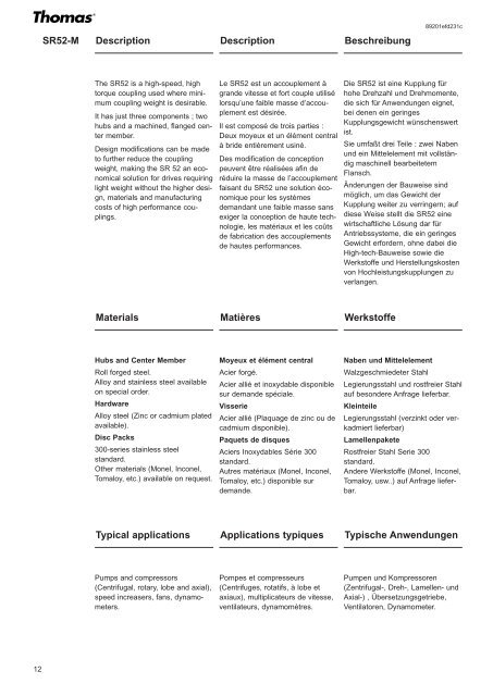 Rexnord-Lamellenkupplung-Thomas - Lohmann