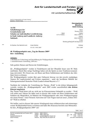 Amt für Landwirtschaft und Forsten Cham - Amt für Ernährung ...