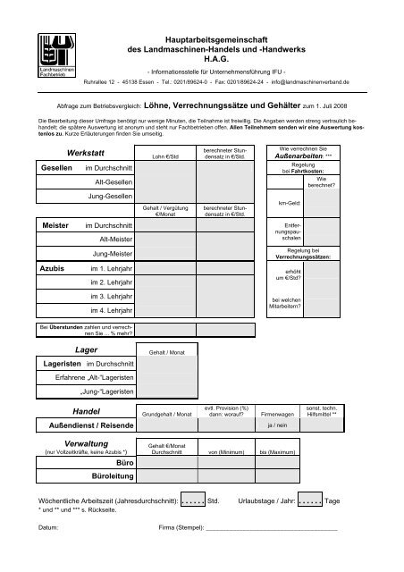 Betriebsvergleiche Landmaschinen 2008 - Landmaschinenverband ...