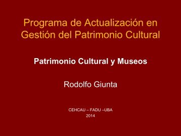 Los Museos - Rodolfo Giunta