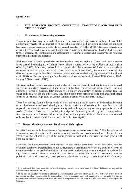 interfase urbano-rural en ecuador hacia un desarrollo territorial ...