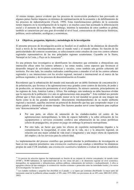 interfase urbano-rural en ecuador hacia un desarrollo territorial ...