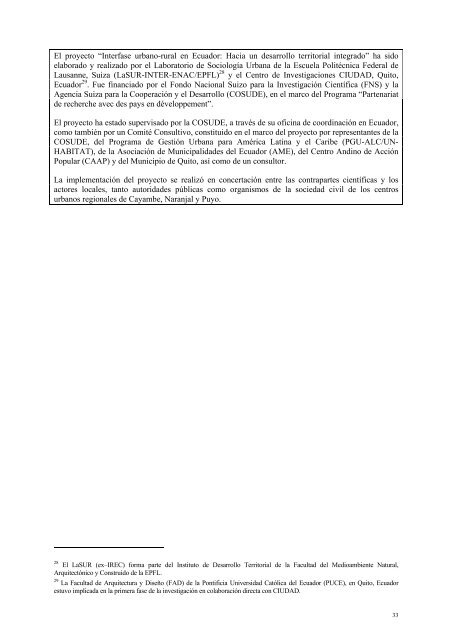 interfase urbano-rural en ecuador hacia un desarrollo territorial ...