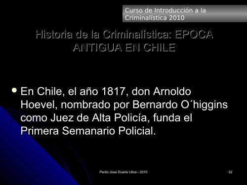 CRIMINALISTICA I - Justicia Forense