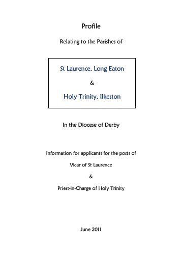 Profile - the Diocese of Derby