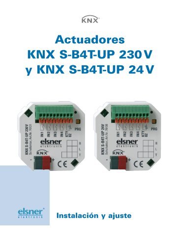 Actuadores KNX S-B4T-UP 230V y KNX S-B4T-UP 24V