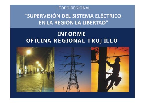 Supervisión del sistema eléctrico en la Región La Libertad