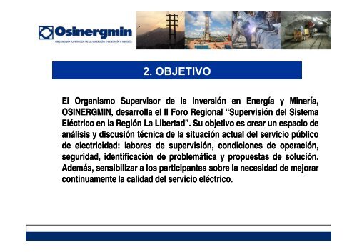 Supervisión del sistema eléctrico en la Región La Libertad