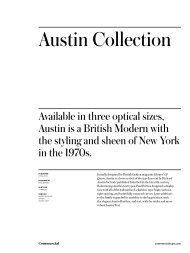 Austin Collection - Commercial Type