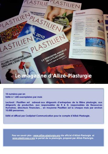 Devenir Partenaire de Plastilien (dossier PDF) - Allize-Plasturgie