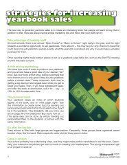 strategies for increasing yearbook sales - Walsworth Yearbooks