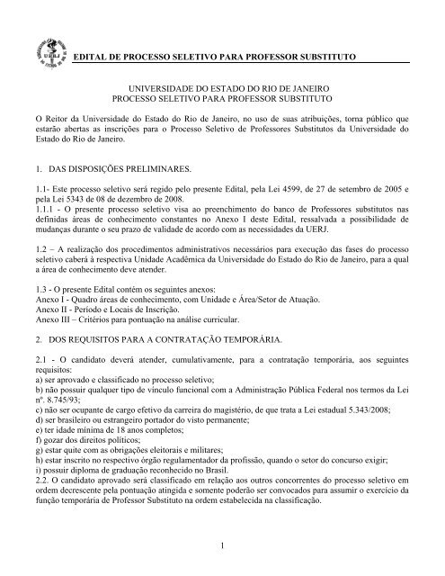 Publicadas as primeiras convocações de Professores Substitutos