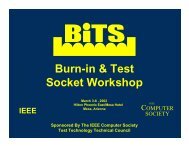 Burn-in & Test Socket Workshop - BiTS Workshop