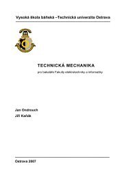 Ondrouch Jan: TechnickÃ¡ mechanika - VysokÃ¡ Å¡kola bÃ¡ÅskÃ¡ ...