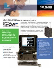 Portable FlowCAM - Fluid Imaging Technologies