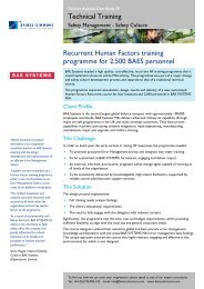 Recurrent Human Factors Training Programme to ... - Baines Simmons