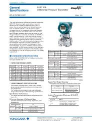 EJX110A Differential Pressure Transmitter - Istec Corp.