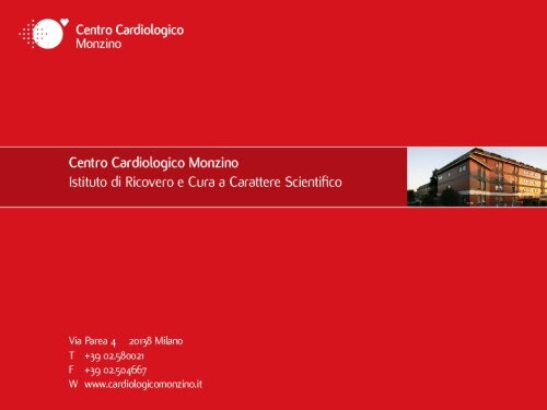 Presentazione di PowerPoint - Centro Cardiologico Monzino