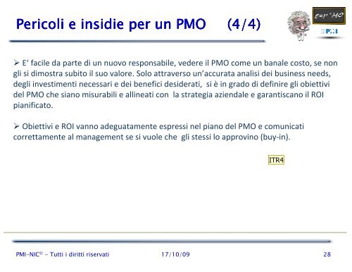 Giustificare il PMO - PMI-NIC