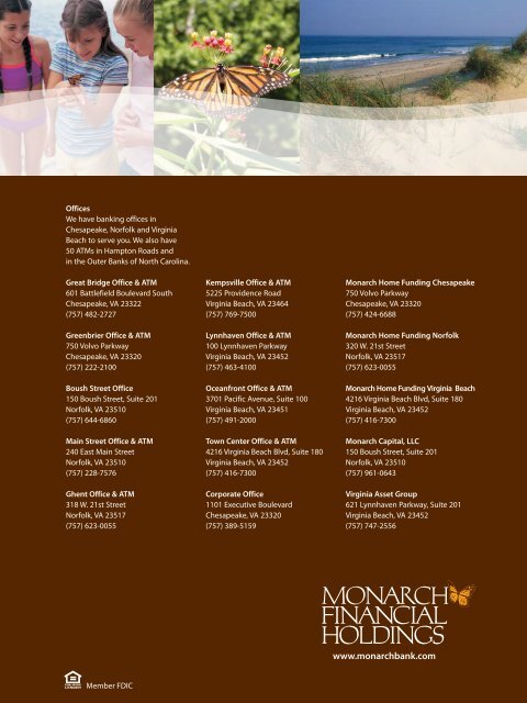 2006 ANNUAL REPORT - Monarch Bank