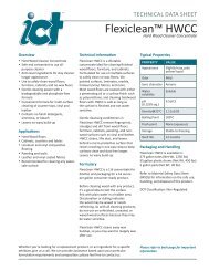 Technical Data Sheet - Innovative Chemical Technologies, Inc.