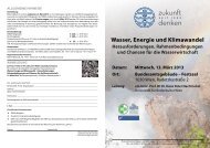 Programm - Wasser, Klimawandel & Hochwasser
