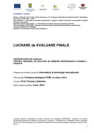 BODY - Universitatea din Craiova