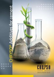 CHRYSO Additives for cement