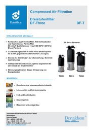 Compressed Air Filtration Dreistufenfilter DF-Three DF-T
