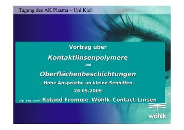 Kontaktlinsenpolymere ... - Plasma Germany