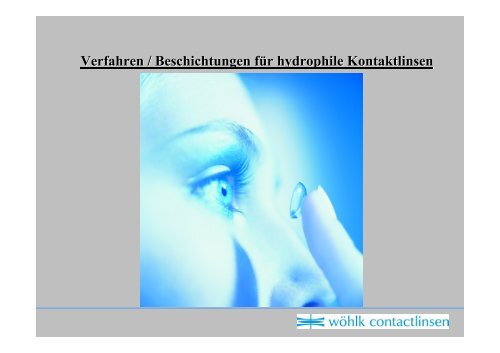 Kontaktlinsenpolymere ... - Plasma Germany