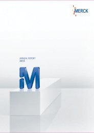 Conten m erck Annual report 2010 - Merck KGaA
