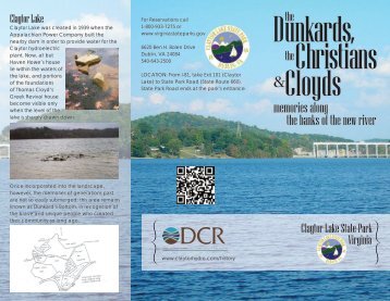 Brochure: The Dunkards, the Christians, and Cloyds - Claytor Hydro