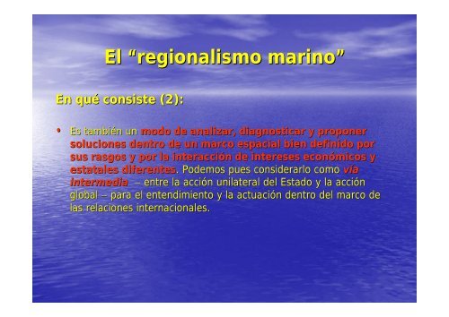 Las Regiones Marinas