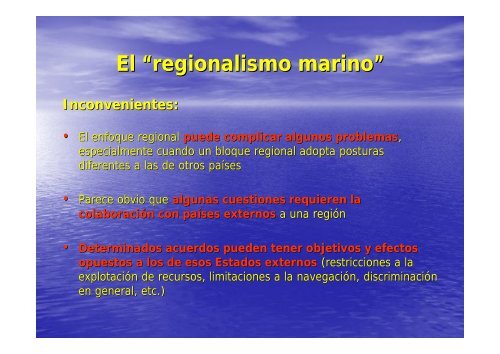 Las Regiones Marinas