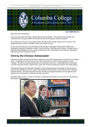 Visit by the Chinese Ambassador - Columba College